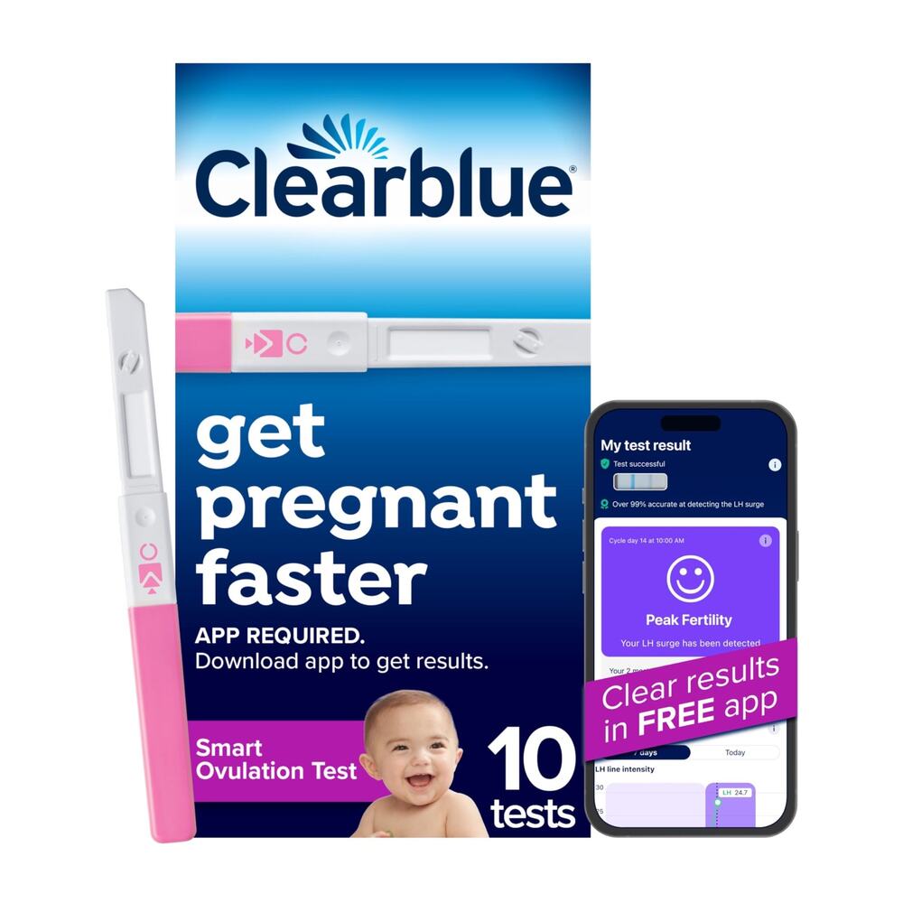 New Clearblue Smart Ovulation Test - 10 Ovulation Tests